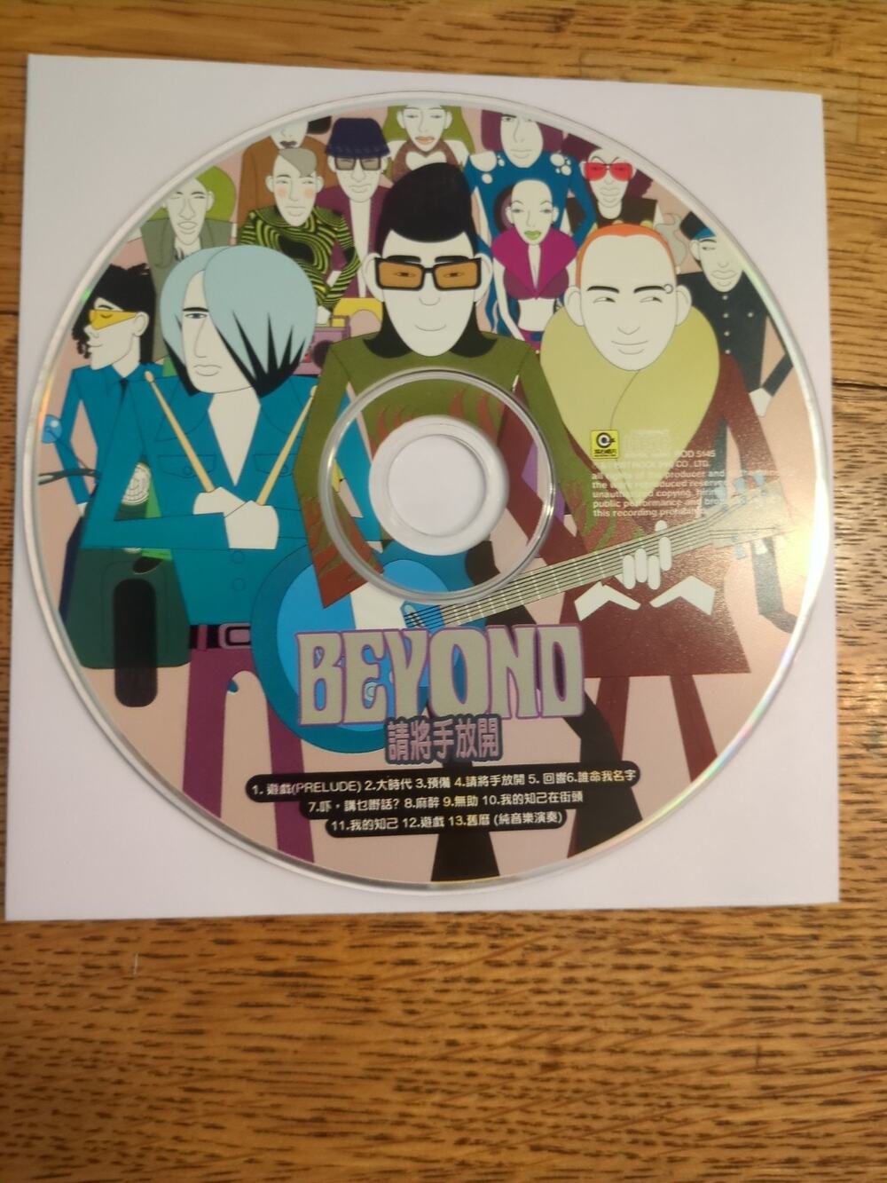 新加坡压制●Hong Kong Beyond 请将手放开●1997 CD/Made In Singapore Disc Only